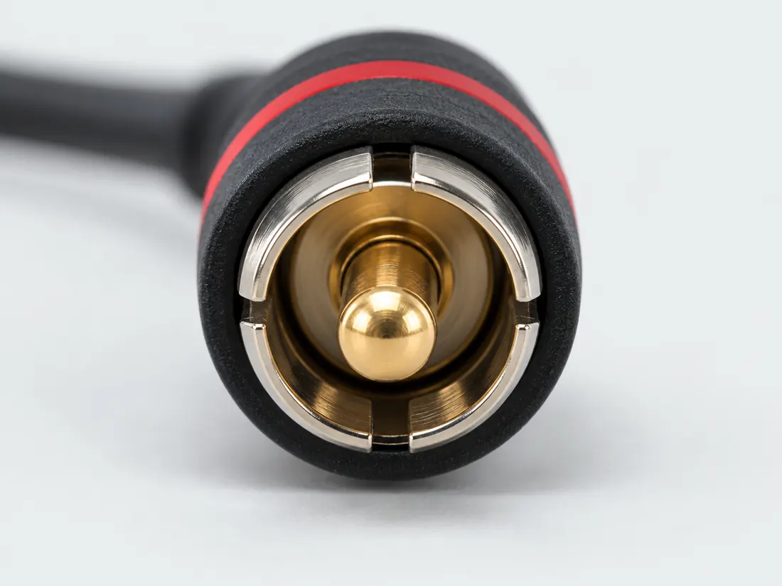 RCA connector: mating face. Computer-generated illustration, not a photograph.
