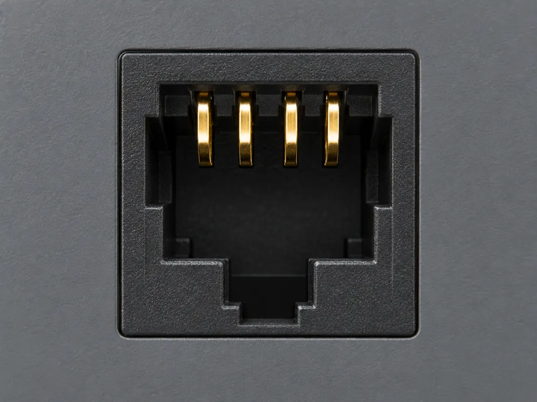 4-position modular handset form: fitted in place. Computer-generated illustration, not a photograph.