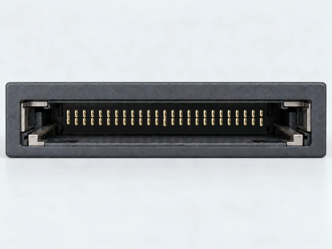 CompactFlash Type I card interface: fitted in place. Computer-generated illustration, not a photograph.