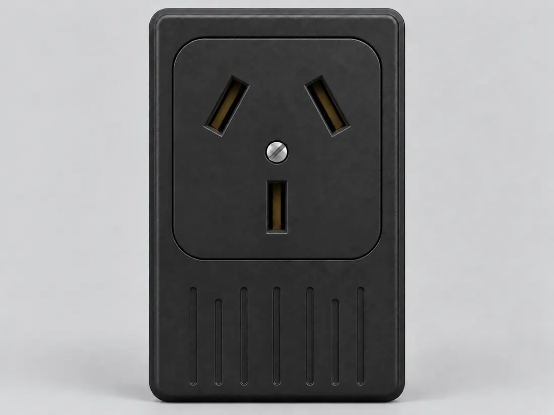 NEMA 10-50R receptacle: mating face. Computer-generated illustration, not a photograph.